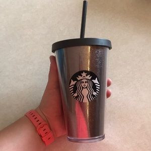 16 ounces Starbucks holiday glittered tumbler